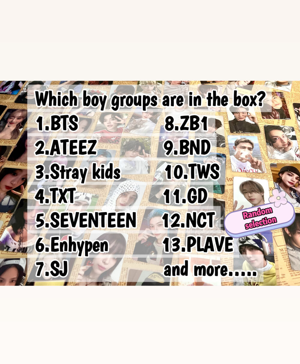 Photocard Mystery Box – Boy Groups